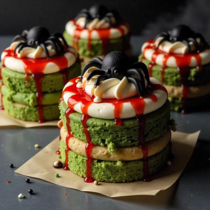 Vihreät halloween-muffinssit